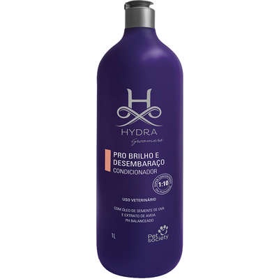 Condicionador Hydra Groomers Pet Society Pro Brilho e Desembaraço 1Litro em Oferta na Shopee