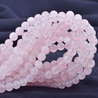 Para Fazer Jóias Rosa Natural Quartzo Solta Pérolas Rodada Spacer Beads