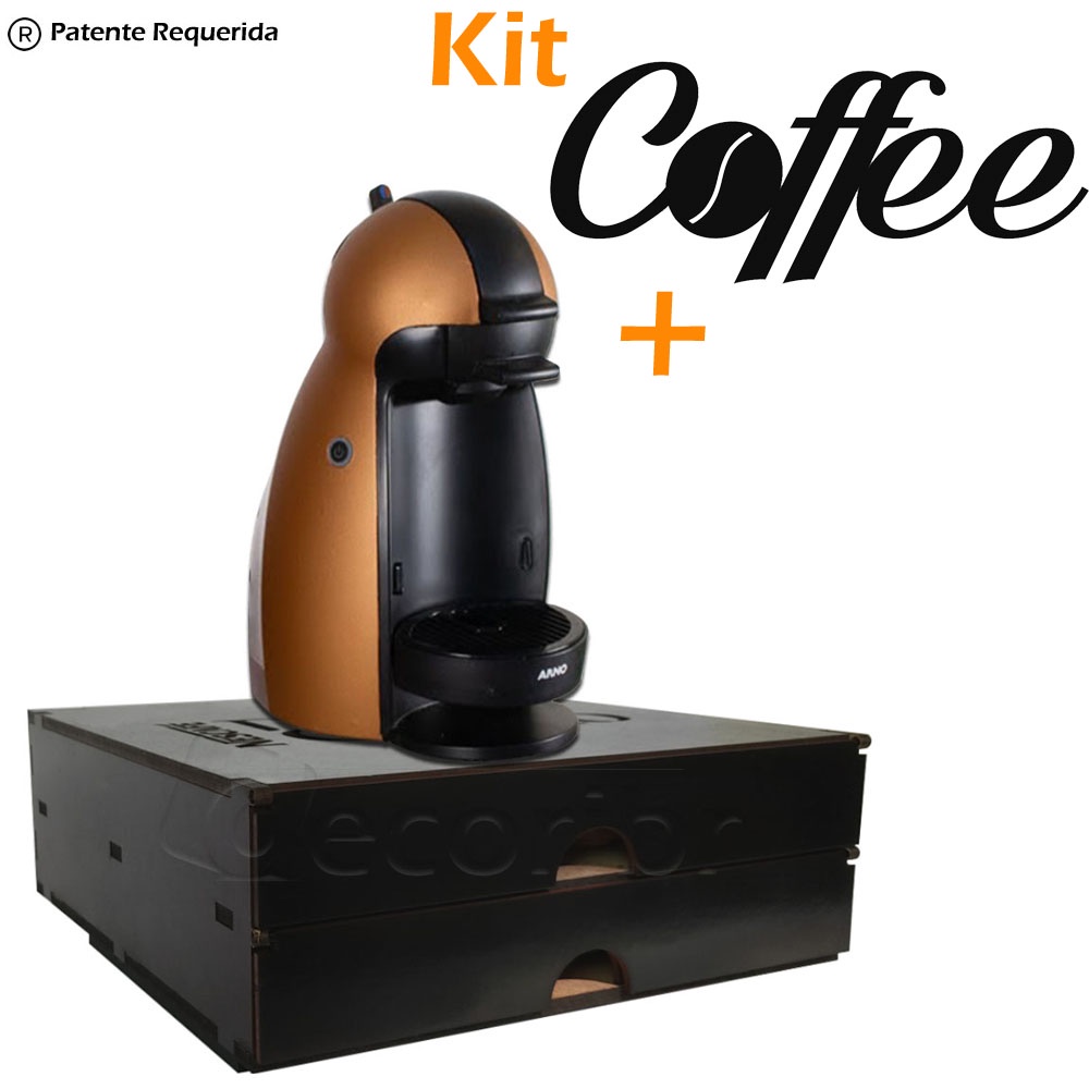Coffee + Porta Capsula Para Dolce Gusto Nespresso Três Corações Reforçado Suporta Maquina -Decori Br