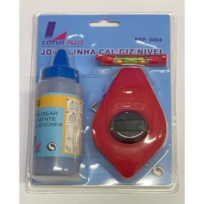 Jogo Linha Cal Giz Linha Azul C/ Nivel - Lotus 8604