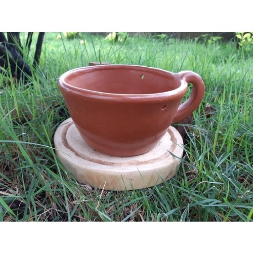 Xícara Cachepô Barro Cerâmica Vaso Decoração Festa 11x1
