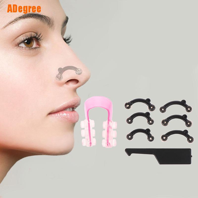 Adegree) 6 Pçs/Set 3 Tamanhos Mulheres Beleza Nariz Up Lifting Bridge Shaper Ferramenta De Massagem