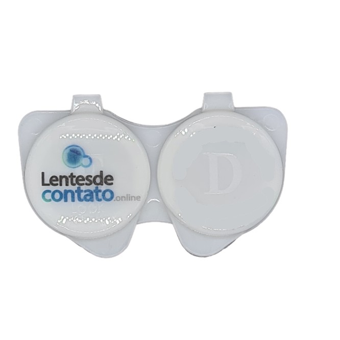 Estojo para lentes de contato Branco LC-ONLINE