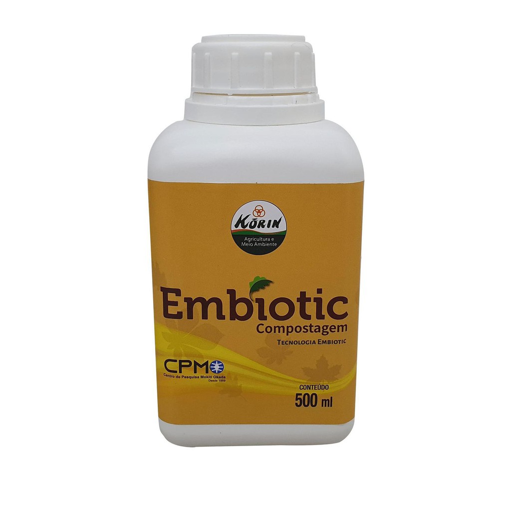 Embiotic Korin Acelerador Compostagem Potencializador Orgânico Natural 500ML