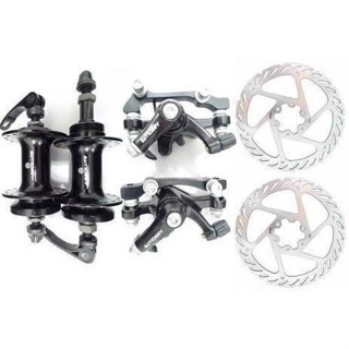 Par Freio Disco Com Cubos E Pinça 36f Para Bike Absolute/gts em Oferta na Shopee