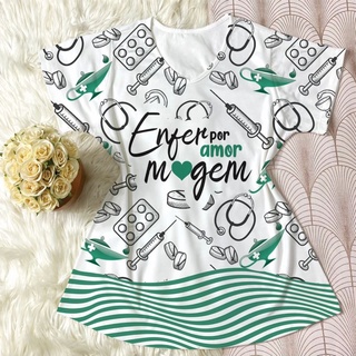 Tshirt feminina Camisa Profissão Enfermagem