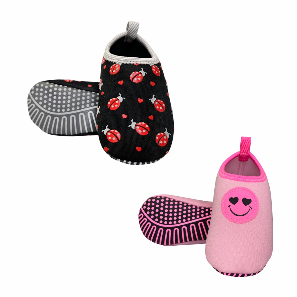Kit Infantil Sapatilha Menina Antiderrapante Macia Meia Conforto Calce Fácil Magicc Kids S108/S100