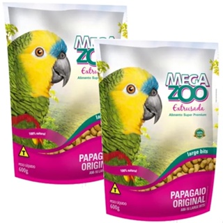 2 Ração Extrusada Papagaio Am-16 Large Bits 600g - Megazoo em Oferta na Shopee
