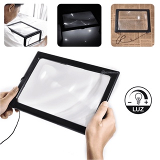 Lupa Leitura de Livros e Revistas Para Idosos Estilo Mesa e Pescoço Iluminada Em Acrilico - TH275205C em Oferta na Shopee