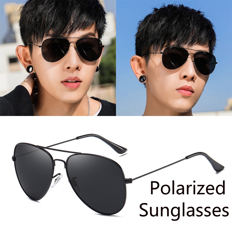 Óculos de Sol Aviador para Homens & Mulheres - Polarizados UV400 Clássicos Retrô em Armação Metálica para Dirigir e