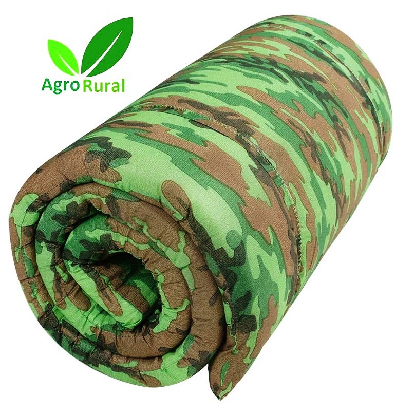 Colchonete Solteiro Camuflado Mor. Para Camping, Pesca, Praia, Campo Ou Montanha. .