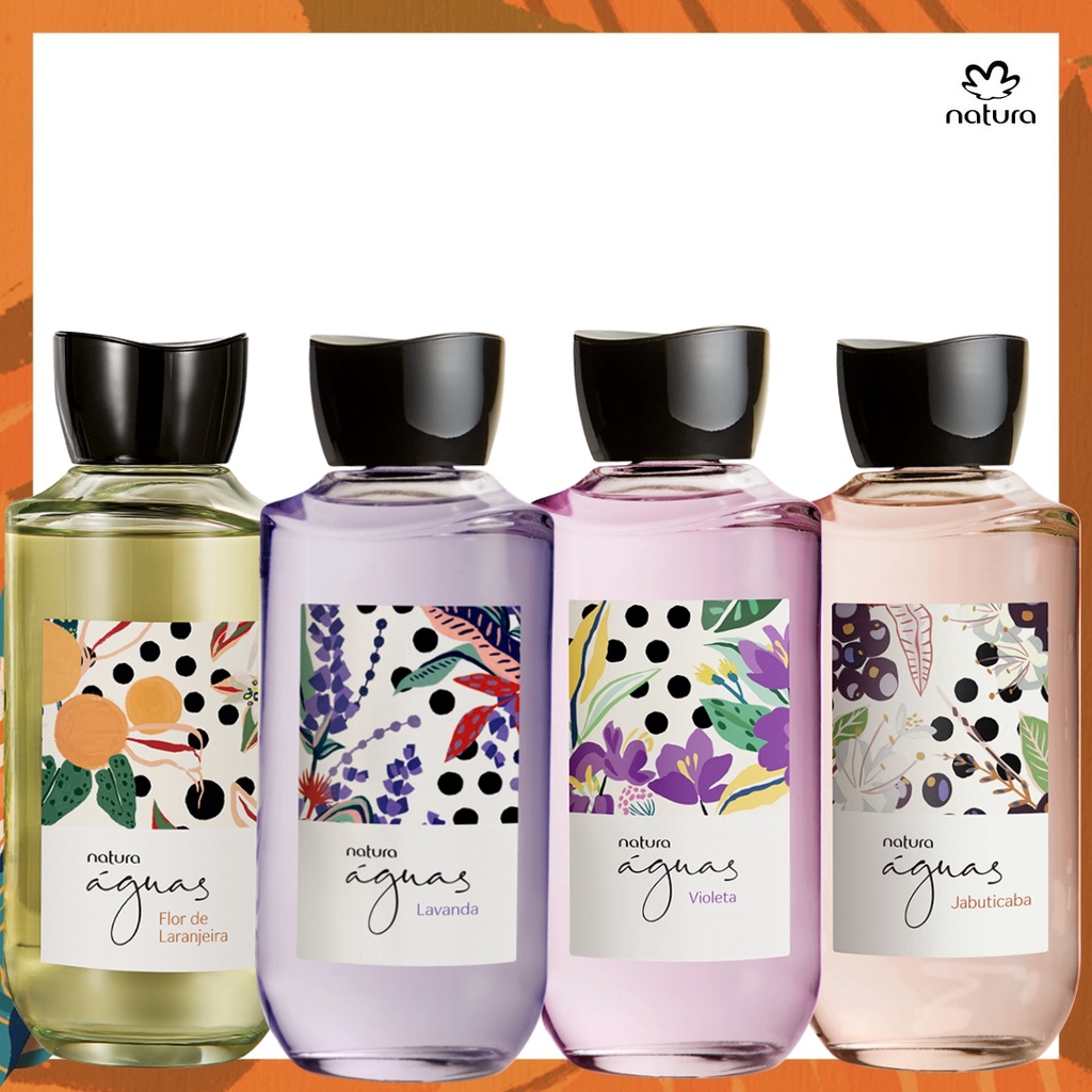 Águas de colônia Natura 170ml - Jabuticaba/Flor de  laranjeira/Violeta/Lavanda | Shopee Brasil