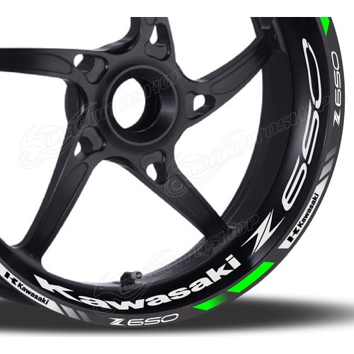 Friso + Adesivo Refletivo D1 Roda Moto Kawasaki Z 650 Z650