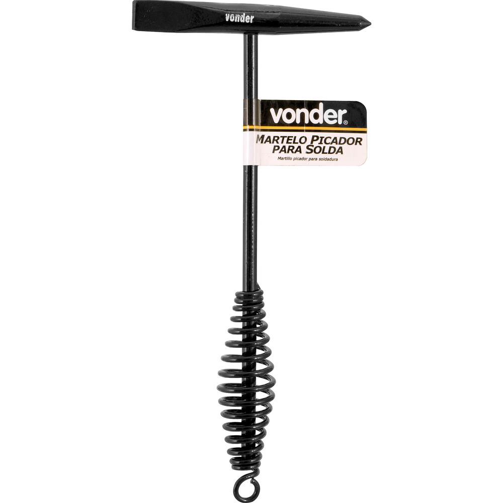 Martelo Picador de Solda 300g com Mola Vonder em Aço Carbono Forjado