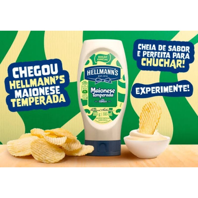 maionese temperada cebola hellmans edição Especial 330g | Shopee Brasil