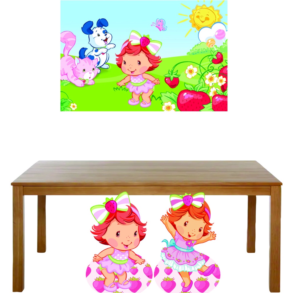 Kit Totens Display moranguinho baby - Display para chão  + Painel