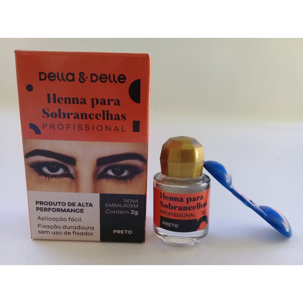 Henna Para Sobrancelha Della e Delle 3g | Shopee Brasil