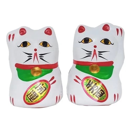 Gato da Sorte Solar Dourado Pequeno - Maneki Neko - Hachi8