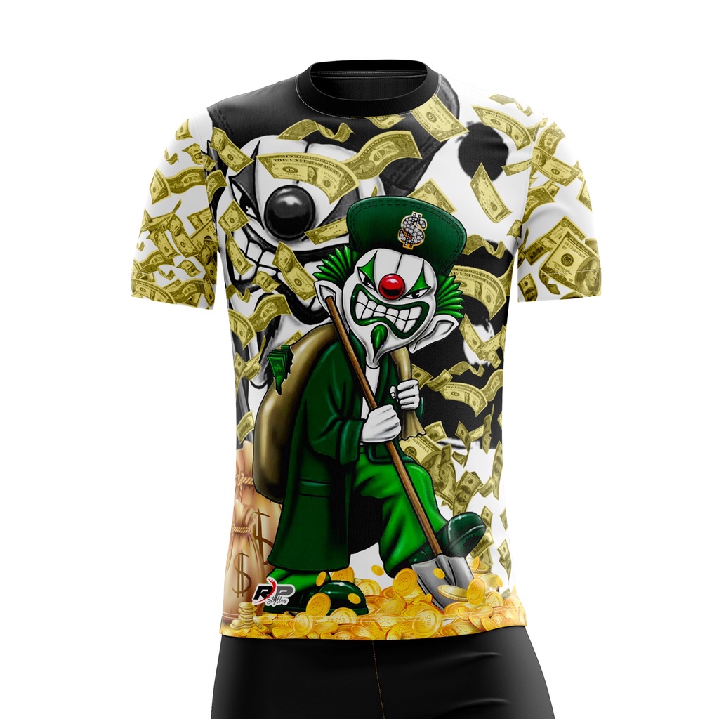 Camisa Camiseta feminina Palhaço Milionário Favela Quebrada