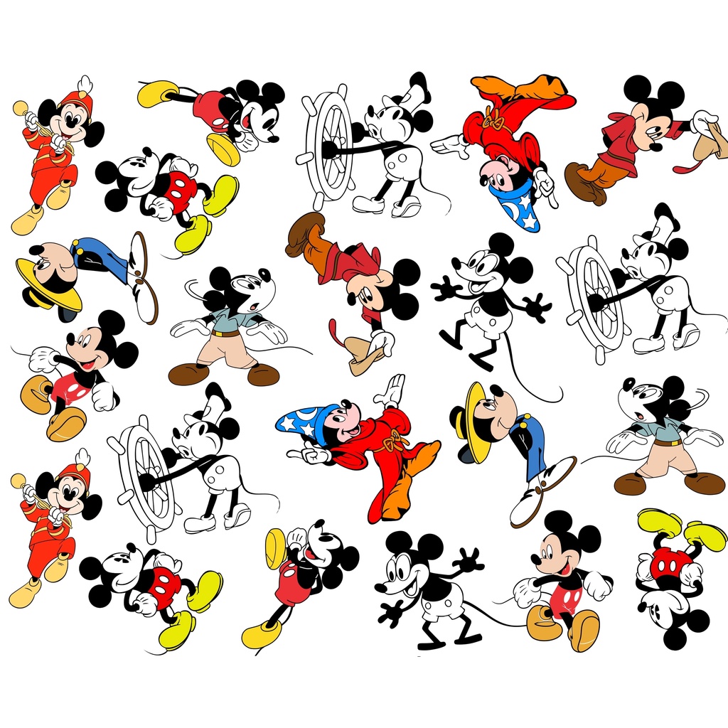 Tecido tricoline, microfibra ou gabardine - Mickey Mouse - Magic - 0.50cm
