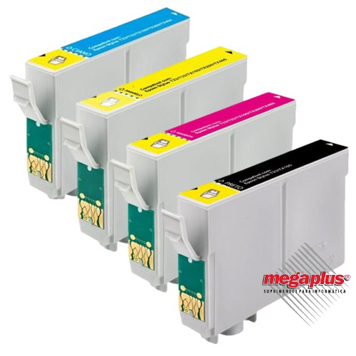 Kit Cartucho Compatível Impressora Tx 115 105  1171 / 732 / 733 / 734