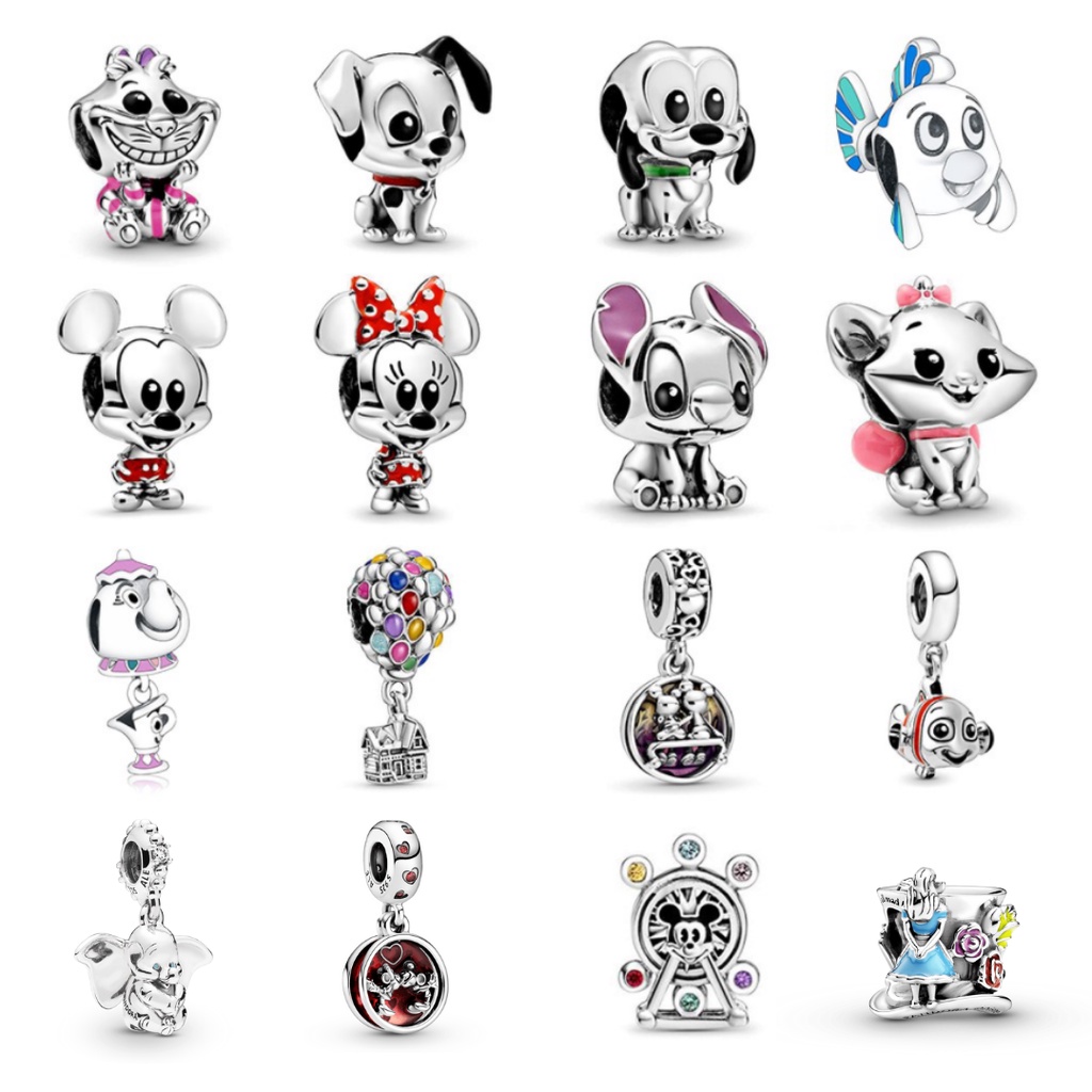 Charm Berloque Disney Prata 925 P/ Pulseira Pandora E Vivara