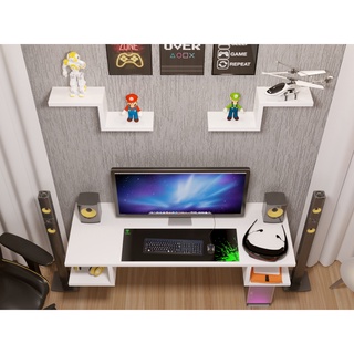 Escrivaninha Branca Em Mdf Para Leitura Home Office | Shopee Brasil