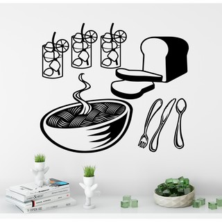 Adesivo Decorativo Parede Cozinha Utensilios Pão Limonada em Oferta na Shopee