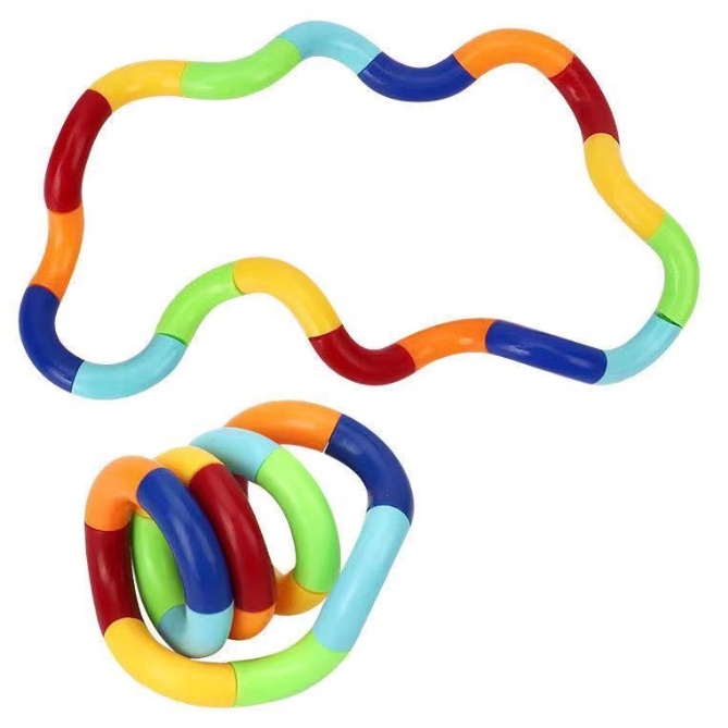 FIDGET Brinquedo De Torção Articulados Colorido Antiestresse Enrolamentos Para Adultos/ Crianças em Oferta na Shopee