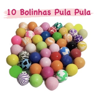 10 Bolinhas Pula Pula 27mm Diversas Cores e Modelos para Sacolinhas surpresa