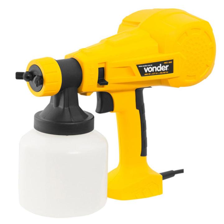 Pistola de Pintura e Pulverizadora Elétrica 320W PEV400 VONDER - Home & Living
