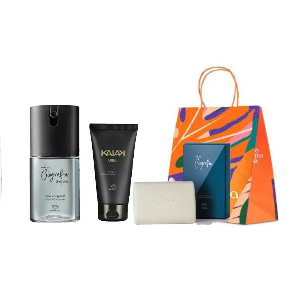 Presente Masculino Natura Promoção Homem Kaiak Kit Deo Corporal Desodorante