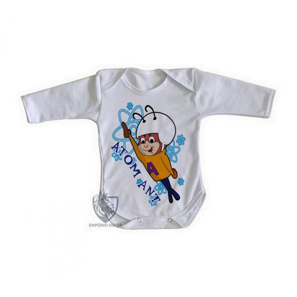 Roupa Bebe Manga Longa Formiga Atomica Ii Infantil Crianca Body Bore Shopee Brasil