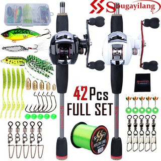 Vara de pesca com carretilha Sougayilang 1.8M 18+1bb 6.3:1 Max Drag 10kg