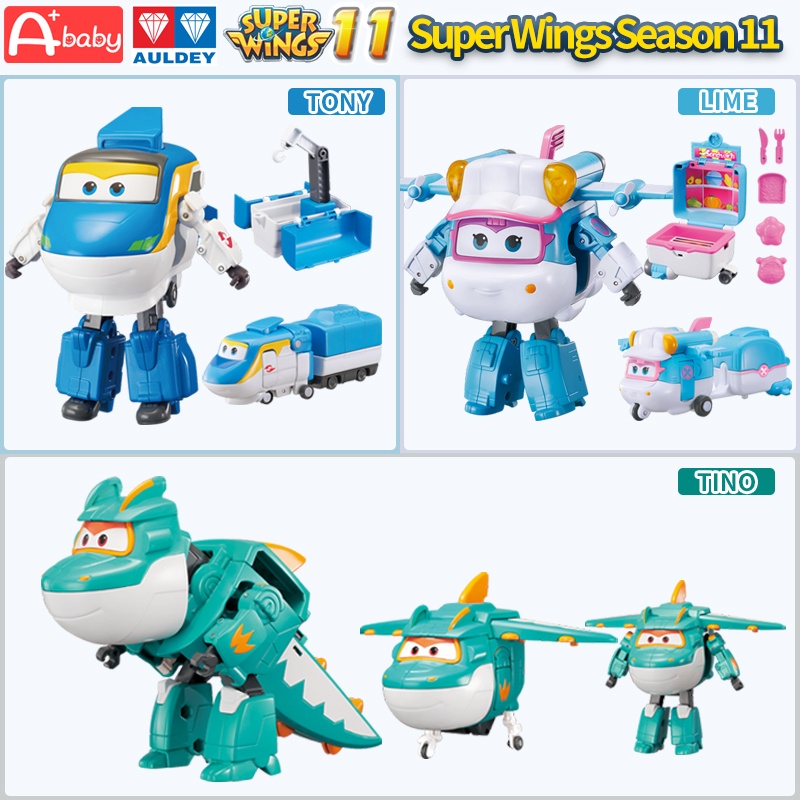 Super Wings Temporada 11 Brinquedos Action Figure Transformação Robô