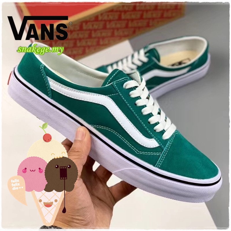 vans old skool verde escuro