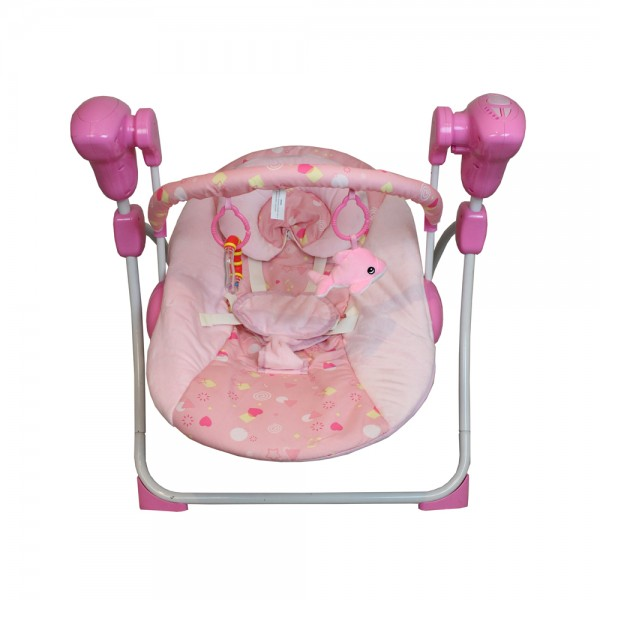 Cadeira Balanço Bebê Swing | Automático | 5 Velocidades | Móbile | Acolchoada | Cinto 5 Pontos