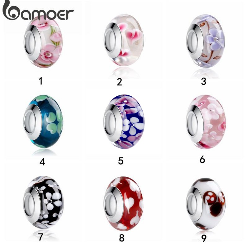 Bamoer Bead Multi Color Pulseira Fit DIY Para Presentes Joias PA6349 em Oferta na Shopee