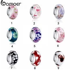 Bamoer Bead Multi Color Pulseira Fit DIY Para Presentes Joias PA6349