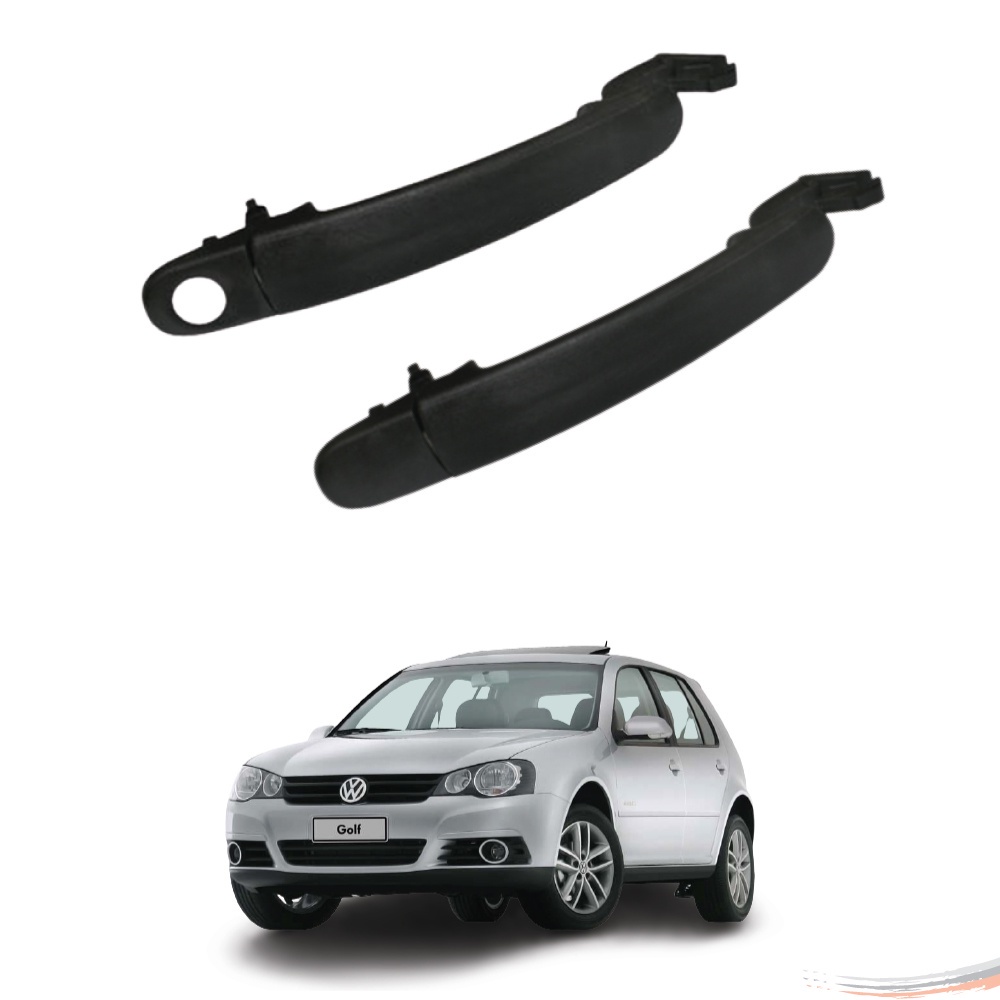 Par Maçanetas Dianteira Preto Com Furo Golf Bora Jetta 99 A 13 - Spare Parts and Accessories for Vehicles