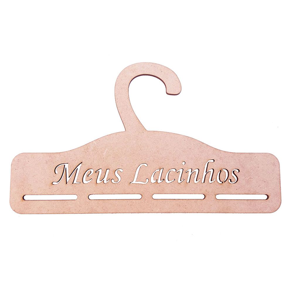 Kit 5 Cabide mdf porta laço modelo básico meus lacinhos organizador fitas e laços bebe em Oferta na Shopee