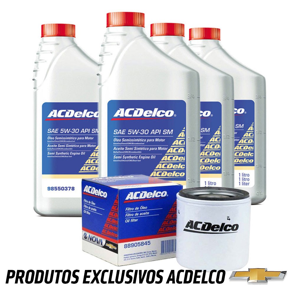 Kit Troca Óleo E Filtro 5w30 Sm Onix 2013 2014 2015 em Oferta na Shopee