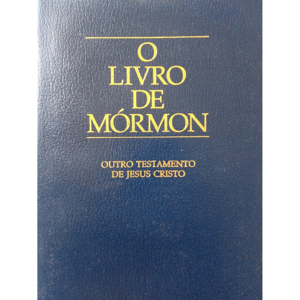 O Livro de Mórmon Outro Testamento de Jesus Cristo Morôni Shopee Brasil