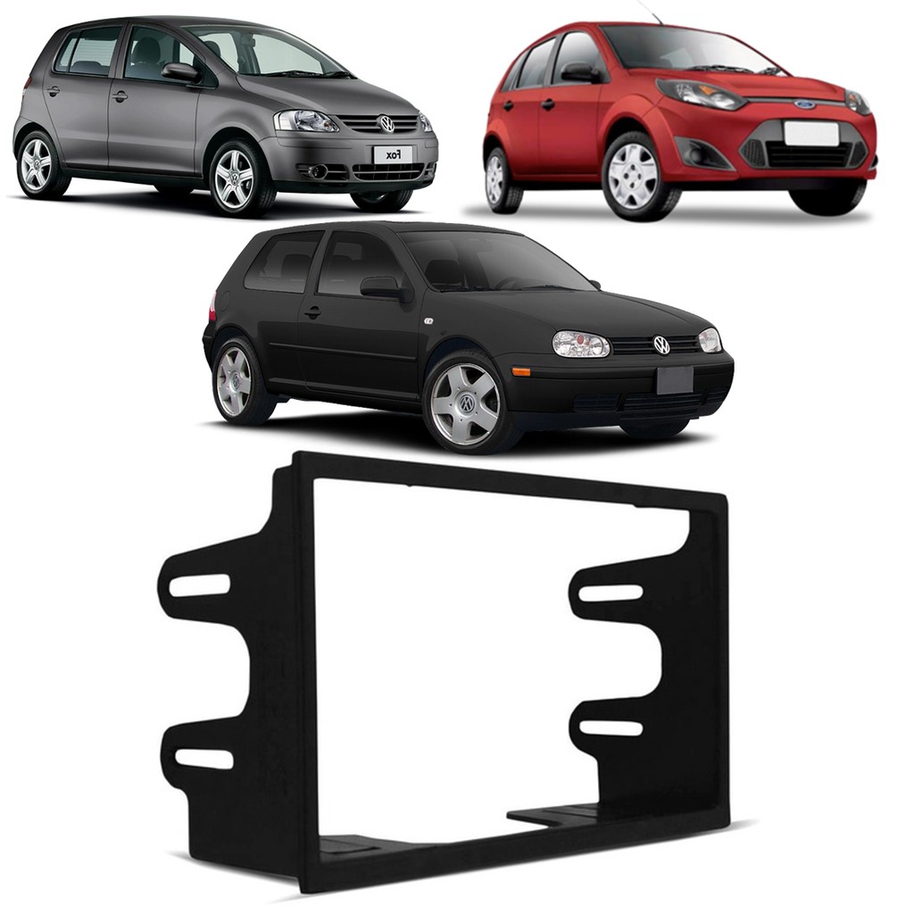 Moldura Mp5 7 Polegadas Multimídia 2 Din Para Carro Fox Polo Golf Ecosport Fiesta em Oferta na Shopee