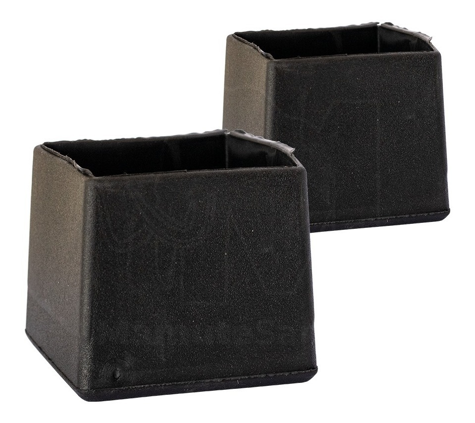 Ponteira Protetora Pé De Cadeira Mesa Quadrado 5x5cm - 2 Pçs
