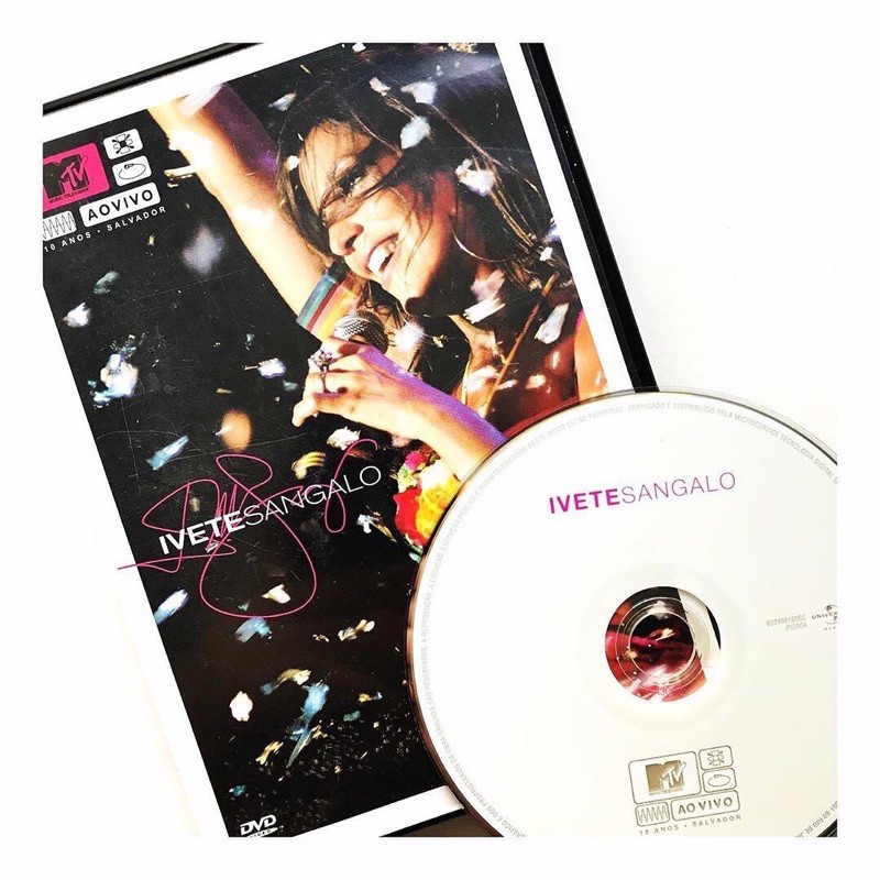 DVD IVETE SANGALO -  MTV AO VIVO (Part. Sandy e Jr, Daniela Mercury, Gilberto Gil, Margareth Menezes)