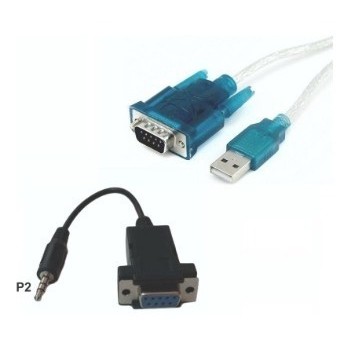 Kit Recovery Usb X Serial Db9 Macho + P2 X Serial Db9 Fêmea