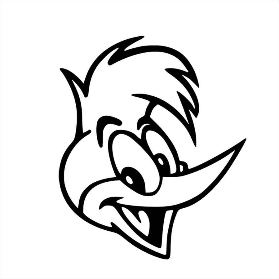 Adesivo de Parede - Pica Pau Desenho
