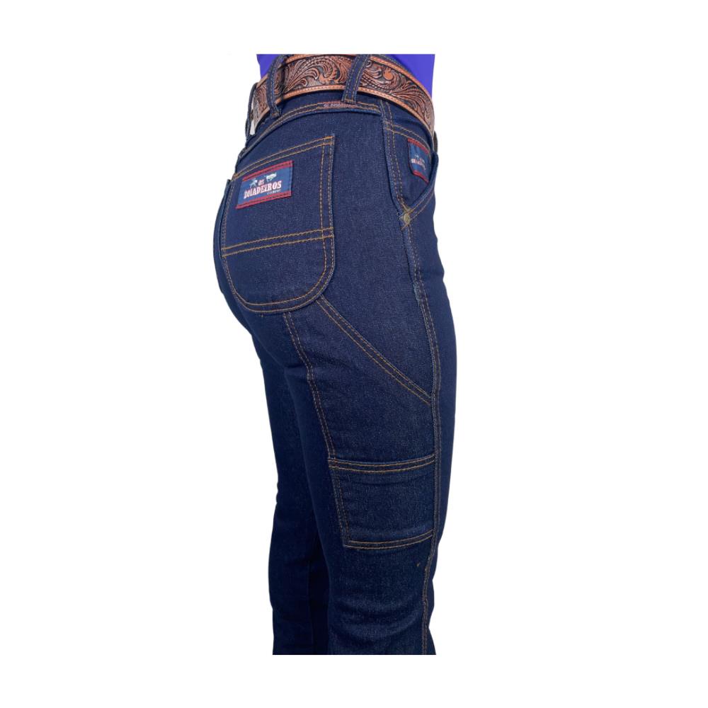 Calça Feminina Country Os Boiadeiros Amaciada Carpinteira Original Ref: 590