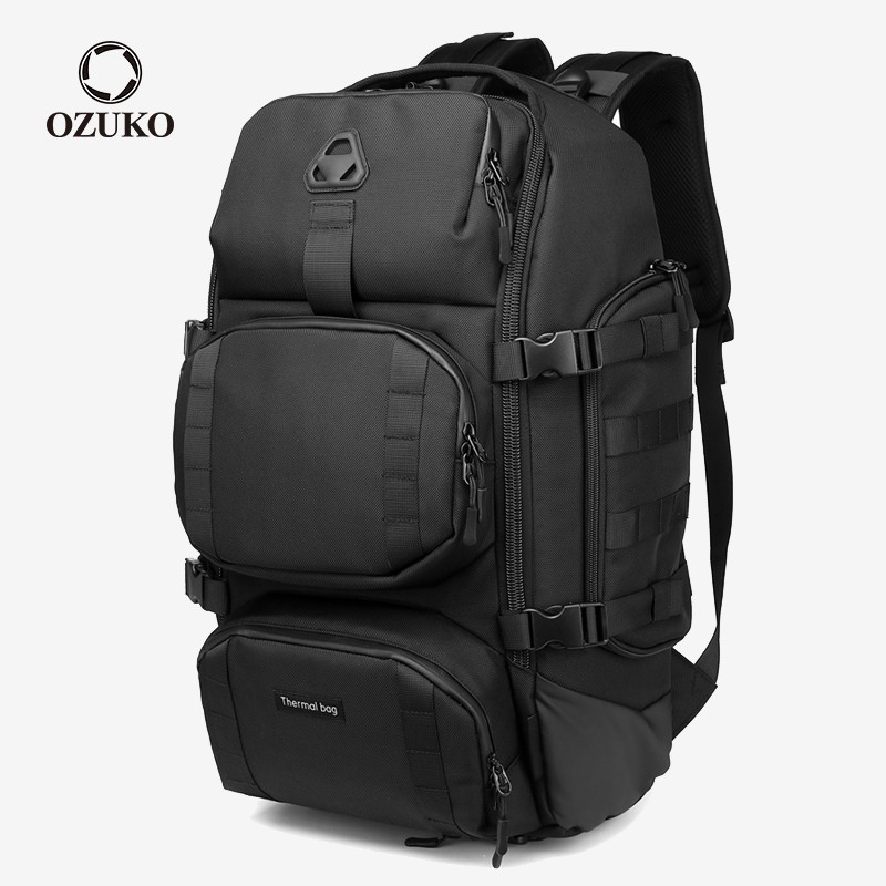 OZUKO Mochila Tática Oxford À Prova D'água De Grande Capacidade Carregamento USB De Alta Qualidade Para Viagens Ao Ar Livre em Oferta na Shopee